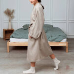 Kimono en soie, peignoir pour femme, douceur et légèreté