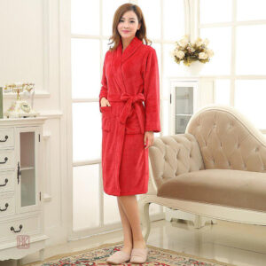 Peignoir kimono femme en éponge doux et confortable