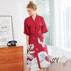 Peignoir long style kimono pour un confort optimal