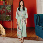 Peignoir floral kimono, confort et design moderne