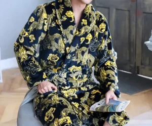Peignoir Kimono Homme avec motif dragon