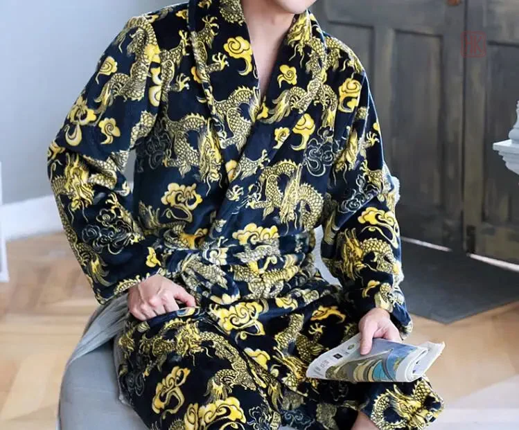 Peignoir Kimono Homme avec motif dragon
