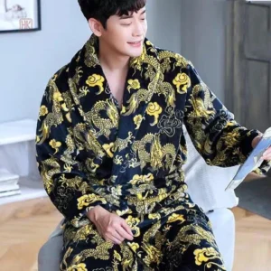 Kimono élégant pour homme, style dragon