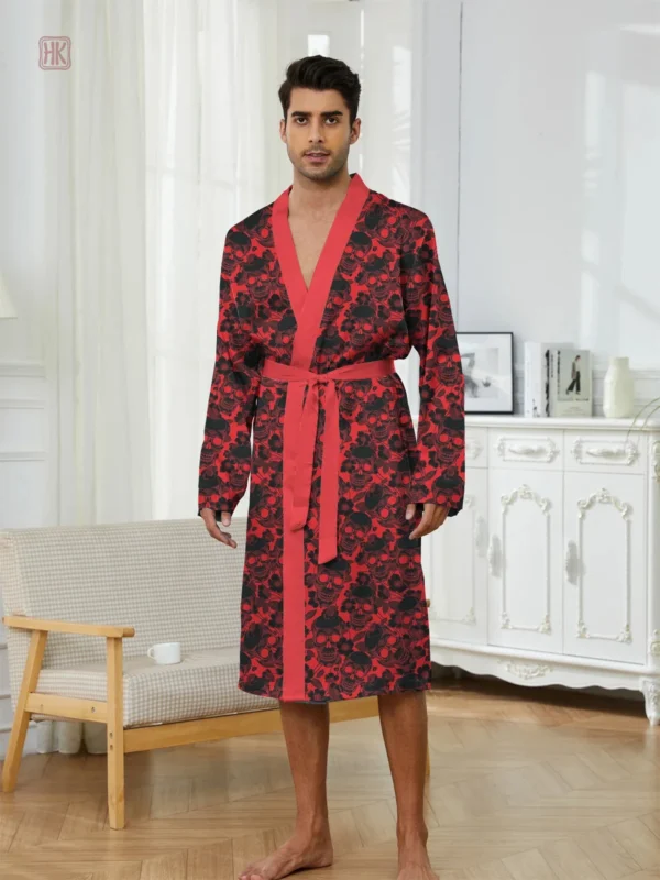 peignoir-kimono-homme-pyjama-1 Peignoir kimono homme confortable et élégant