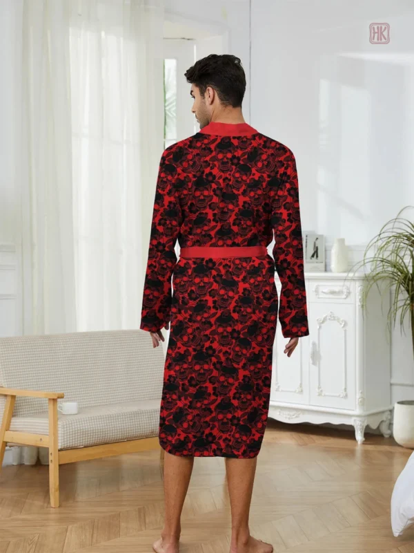 Vêtement de nuit homme, peignoir kimono doux et pratique