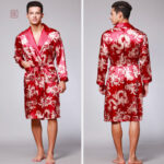 Vêtement de détente masculin inspiré du kimono japonais