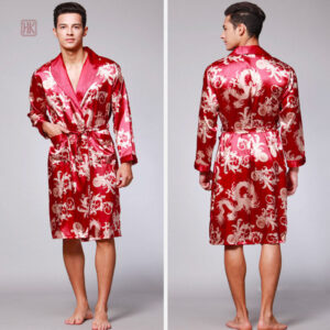 Vêtement de détente masculin inspiré du kimono japonais