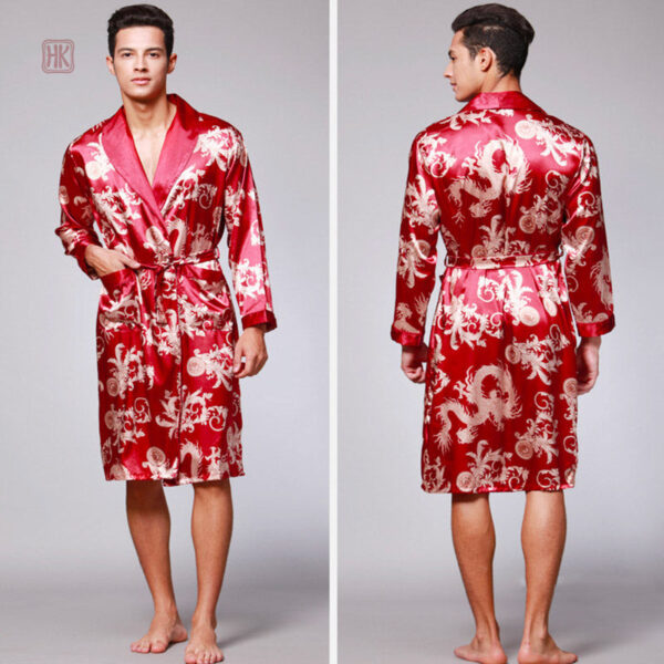Vêtement de détente masculin inspiré du kimono japonais