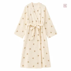 Peignoir femme style kimono, idéal pour se détendre