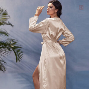 Peignoir Femme style kimono avec manches longues