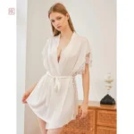 Peignoir Élégant en Dentelle pour Femme