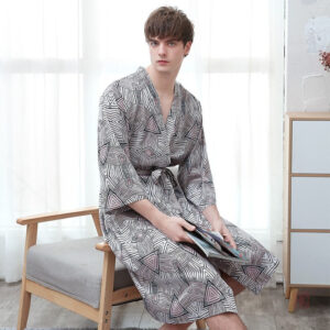 Kimono homme avec design géométrique moderne