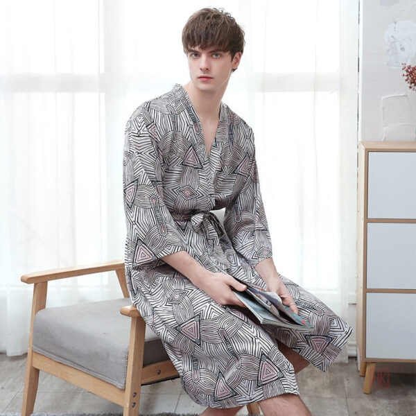 Kimono homme avec design géométrique moderne