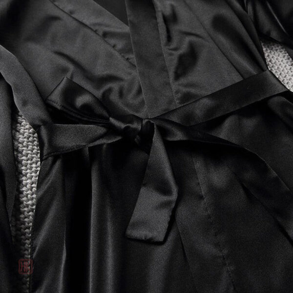 Peignoir Kimono Noir chic et intemporel