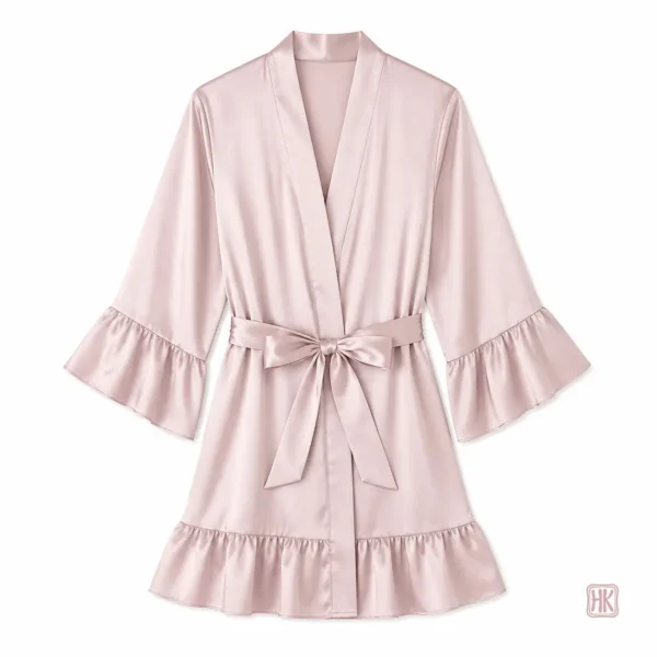 Style kimono féminin avec motifs estivaux raffinés