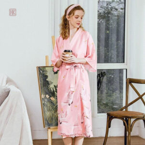 Peignoir Kimono Satin pour femme