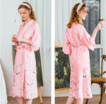 Kimono satin femme, style chic et confortable