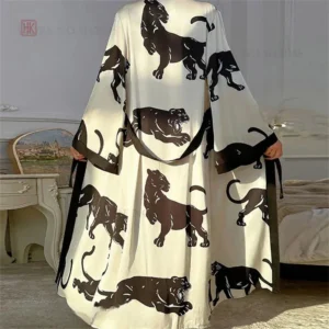 Peignoir élégant style kimono pour femme