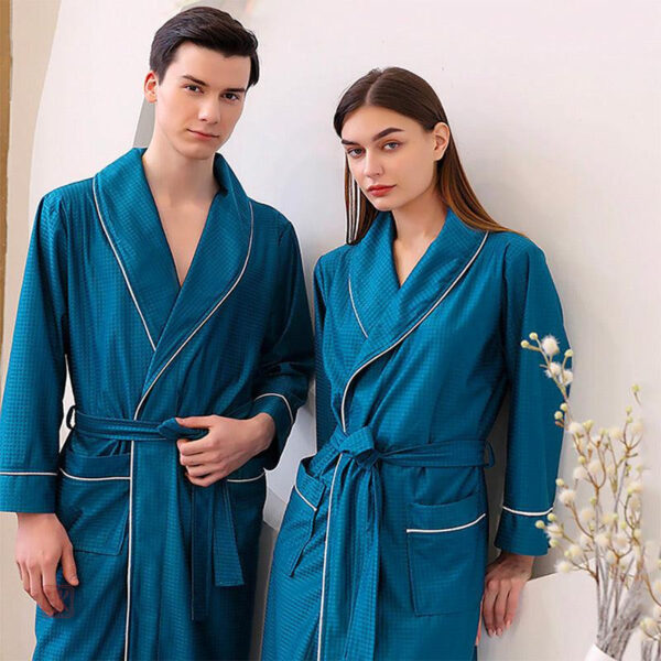 Peignoir de bain pour homme, style kimono pratique
