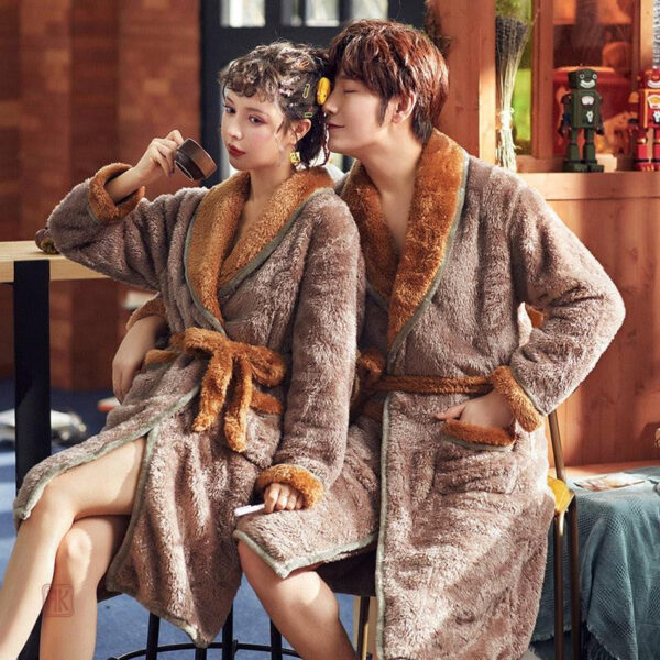 peignoir-polaire-kimono-molleton-1 Peignoir Kimono Polaire Molleton pour homme