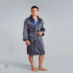 Peignoir Kimono Homme en Satin Premium