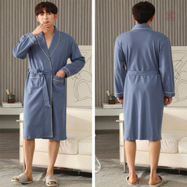 Vêtement de bain confortable pour homme, peignoir léger