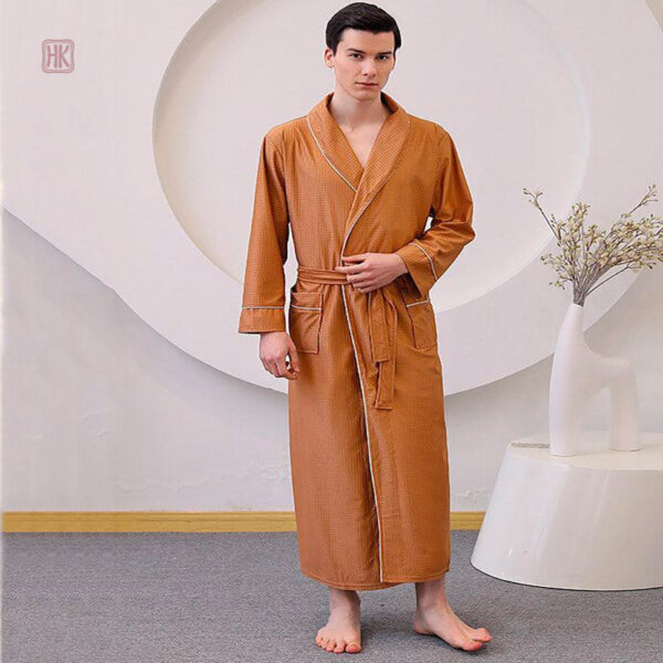 peignoir-tout-doux-homme-1 Peignoir doux pour homme, style kimono confortable