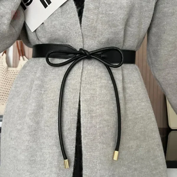 Ceinture féminine à nouer, accessoire chic et moderne