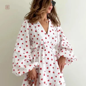 Robe Kimono légère en tissu de coton