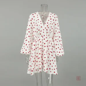 Robe en coton avec motifs kimono modernes