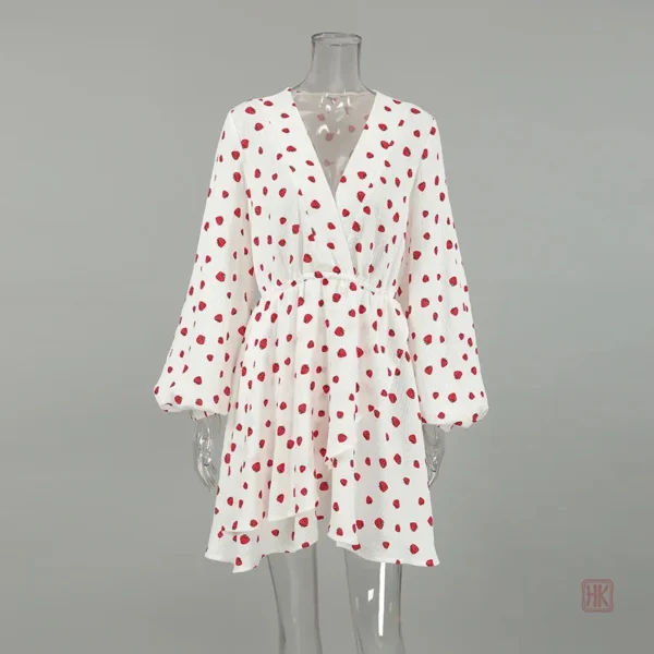 Robe en coton avec motifs kimono modernes