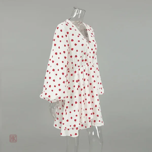 Robe kimono courte en coton doux