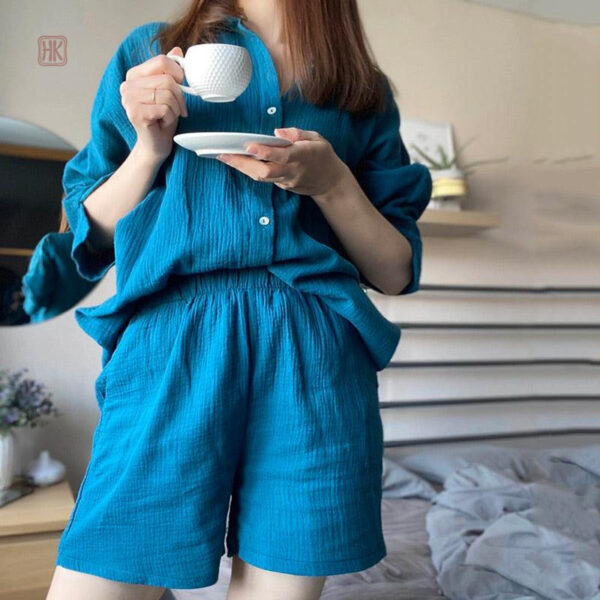 Pyjama bleu canard pour un style décontracté