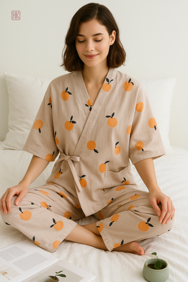 Kimono élégant pour des nuits confortables
