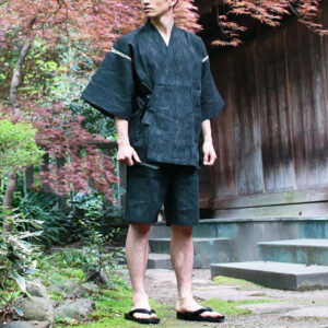 Pyjama Jinbei Homme en style kimono traditionnel