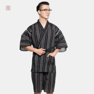 Pyjama Kimono Homme à Rayures