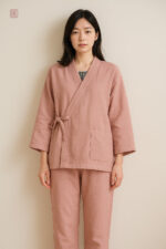 Kimono Femme Douillet en Teinte Rose