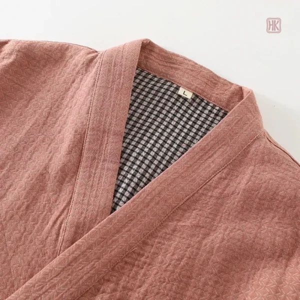 Vêtement de Nuit Kimono en Couleur Rose
