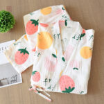 Vêtement de nuit kimono en coton