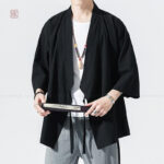 Pyjama kimono masculin en coton doux et respirant