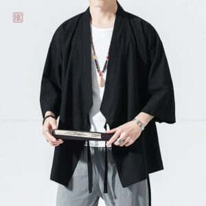 Pyjama kimono masculin en coton doux et respirant