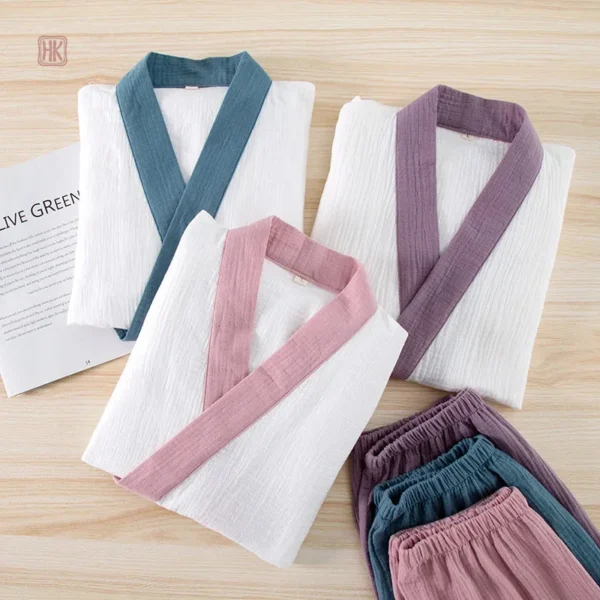 Kimono Doux en Coton pour Soirée Relaxante
