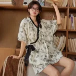 Pyjama kimono pour femme, style décontracté et chic