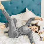 Vêtement d'intérieur chaud en style kimono pour femme
