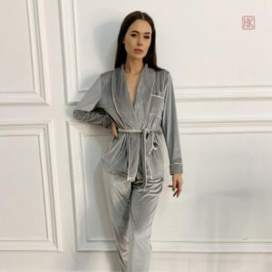 Pyjama d'hiver kimono, idéal pour les soirées cocooning