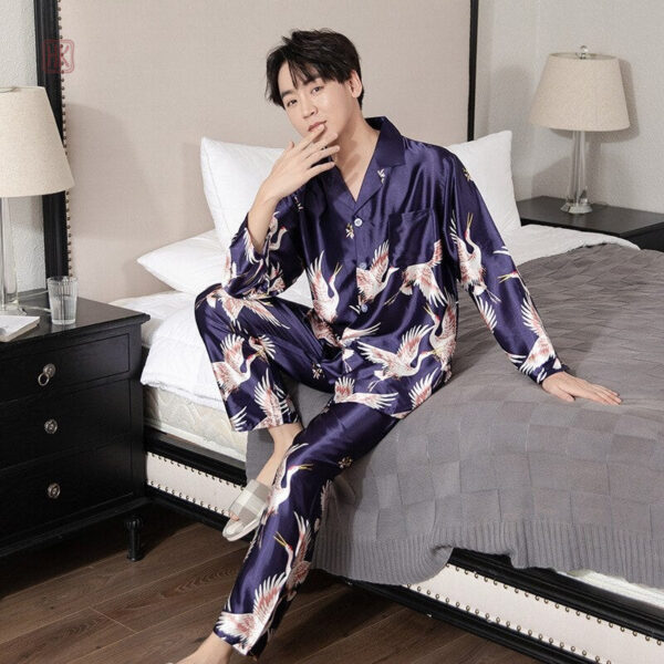 pyjama-kimono-japonais-homme-1 Pyjama Kimono Japonais pour Homme