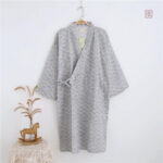 Pyjama Kimono Vagues pour homme, style japonais élégant