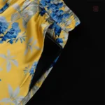 Kimono femme en couleur jaune, idéal pour le sommeil