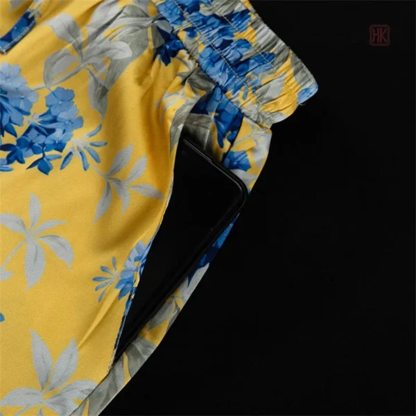 Kimono femme en couleur jaune, idéal pour le sommeil