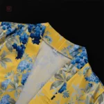 Kimono sexy pour femme, couleur jaune vibrante
